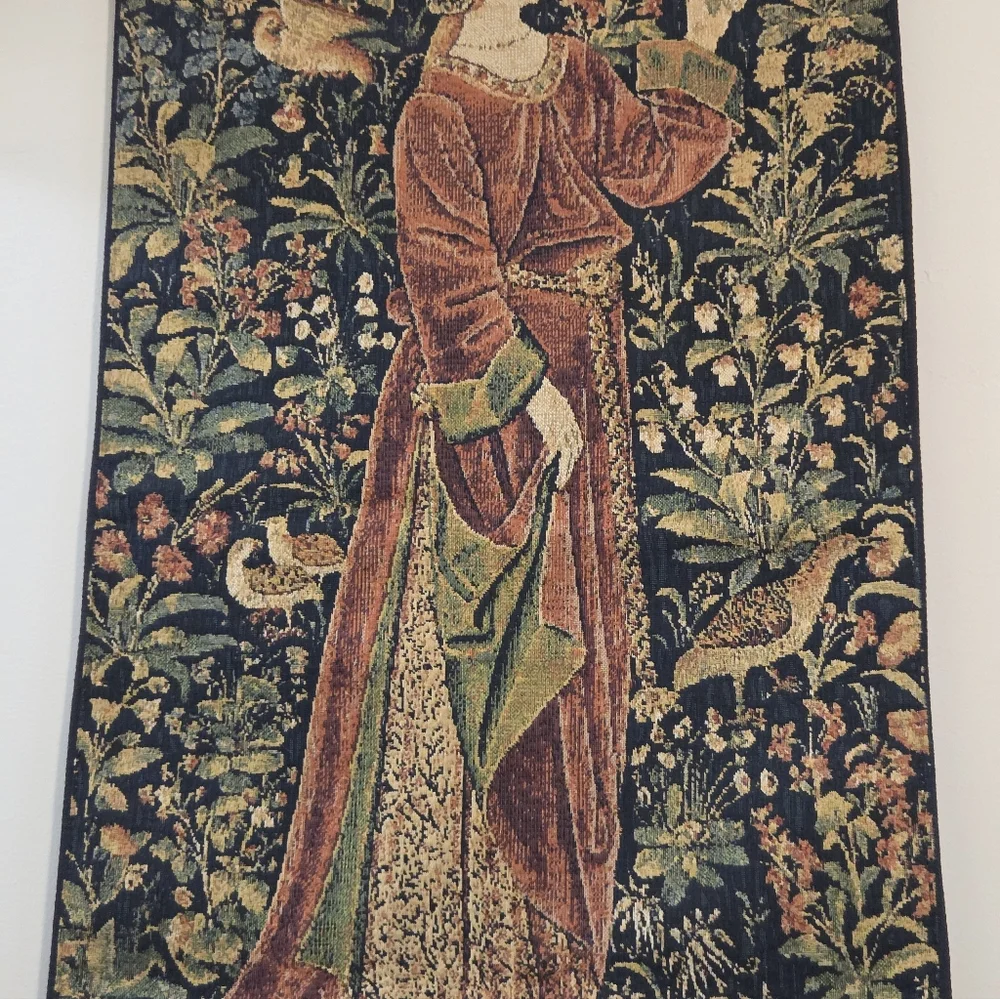 NWT Westminster Abbey Medieval Noble Lady Tapestry Wall Hanging